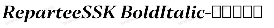 ReparteeSSK BoldItalic字体转换